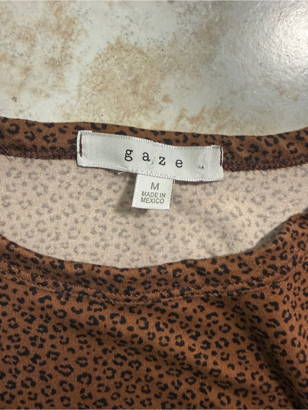 gaze Brown and Black Leopard-Print Mini Dress
